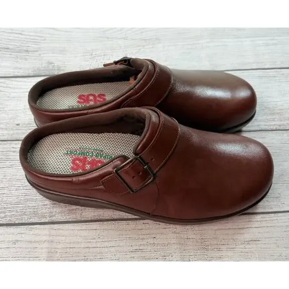 SAS Women’s Teak Clog Tripad Comfort Coolstep Comfort Slides Mules Size 8.5 WW - Picture 4 of 6